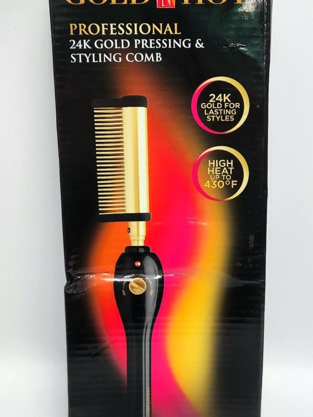 Gold N Hot Professional 24K Gold Pressing & Styling Comb Lifting & Straightening